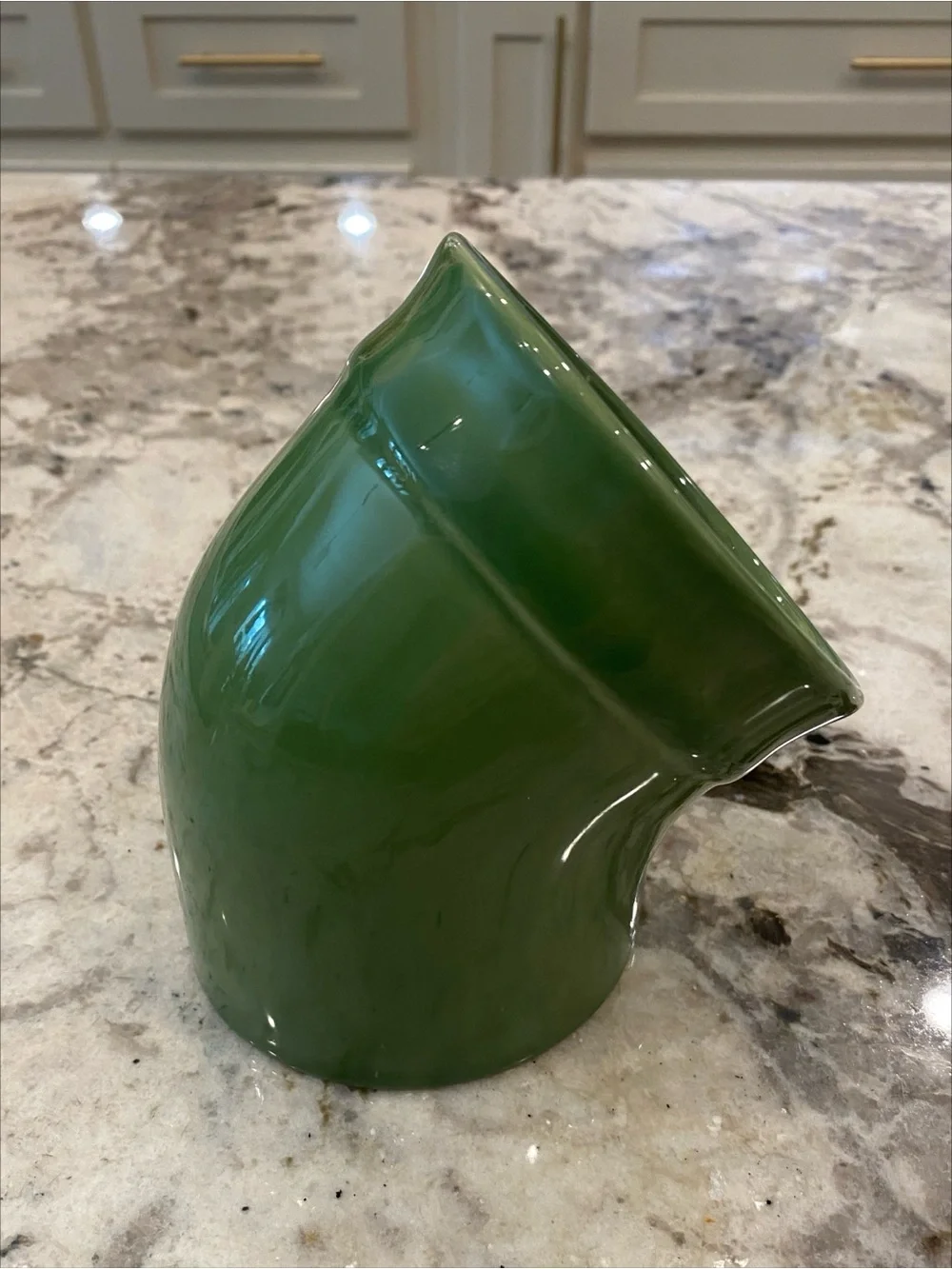 Vintage Emile Henry Green Clay Salt Pig Discontinued Color